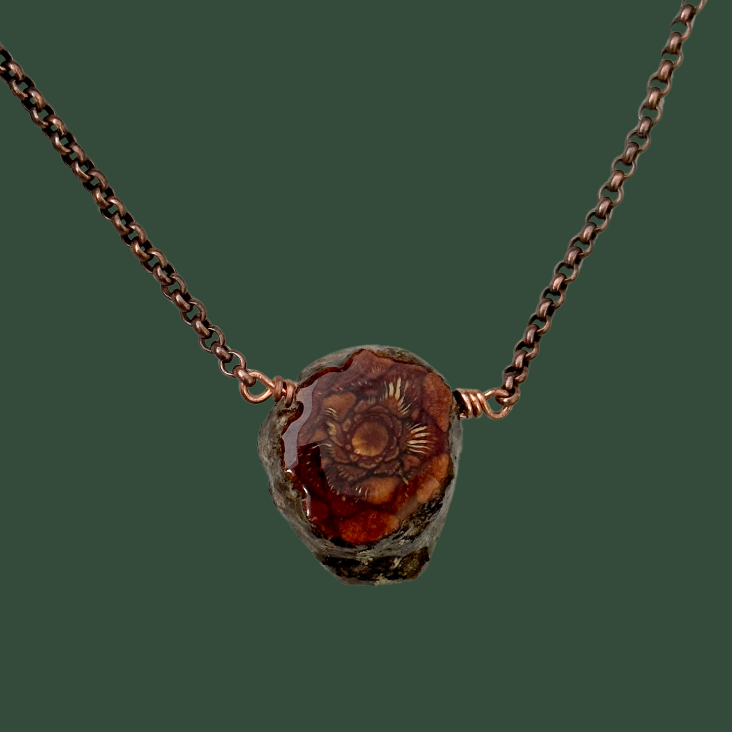 Jack Pine Cone Copper Necklace