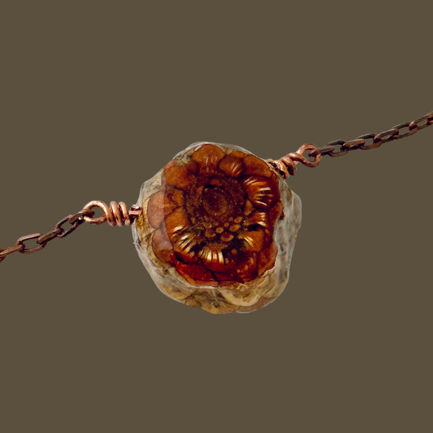 Jack Pine Cone Copper Necklace